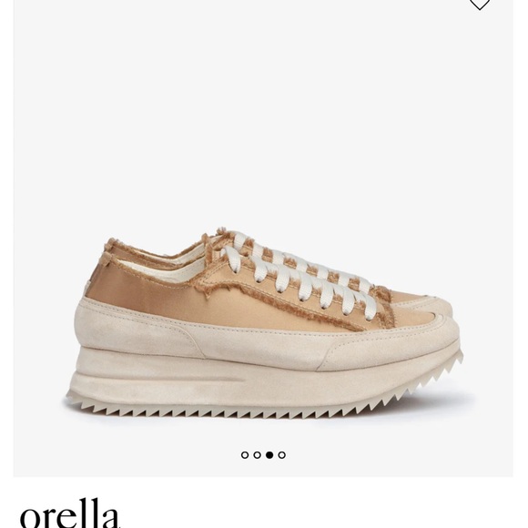 Pedro Garcia Orella Frayed Satin Trainer - Picture 3 of 15